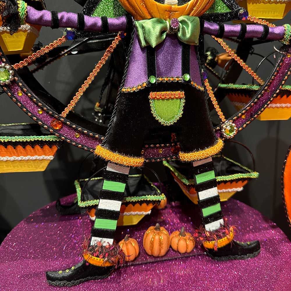 Katherine's Collection Halloween - Ghoulish Gathering - Pumpkin Ferris Wheel Cupcake Holder - 53cm