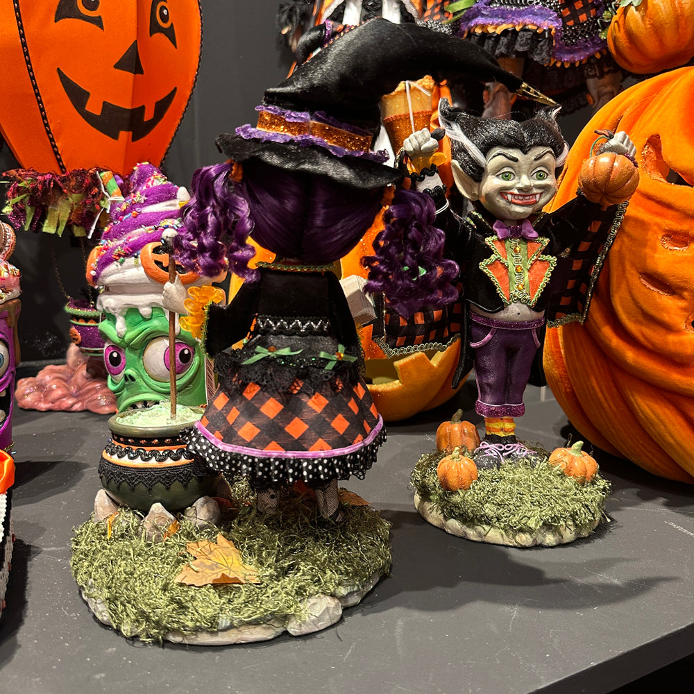 Katherine's Collection Halloween - Ghoulish Gathering - Poppy Broomson Witch - 29cm