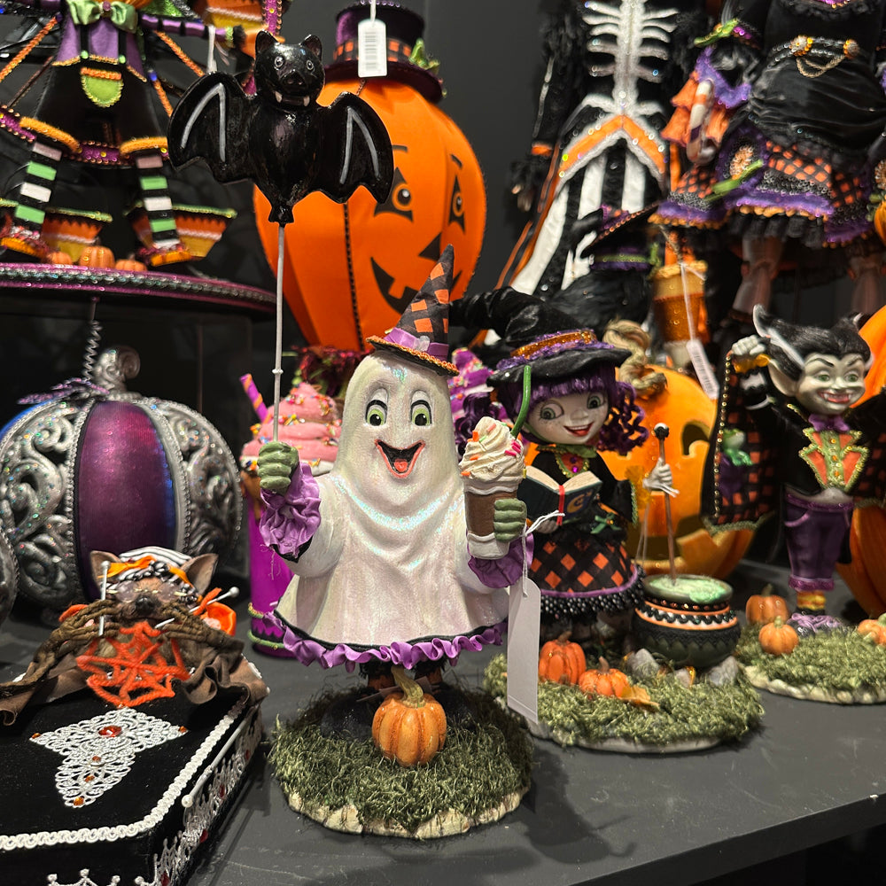 Katherine's Collection Halloween Beeld - Ghoulish Gatherings - 'Shadow the Ghost Girl' - 33cm