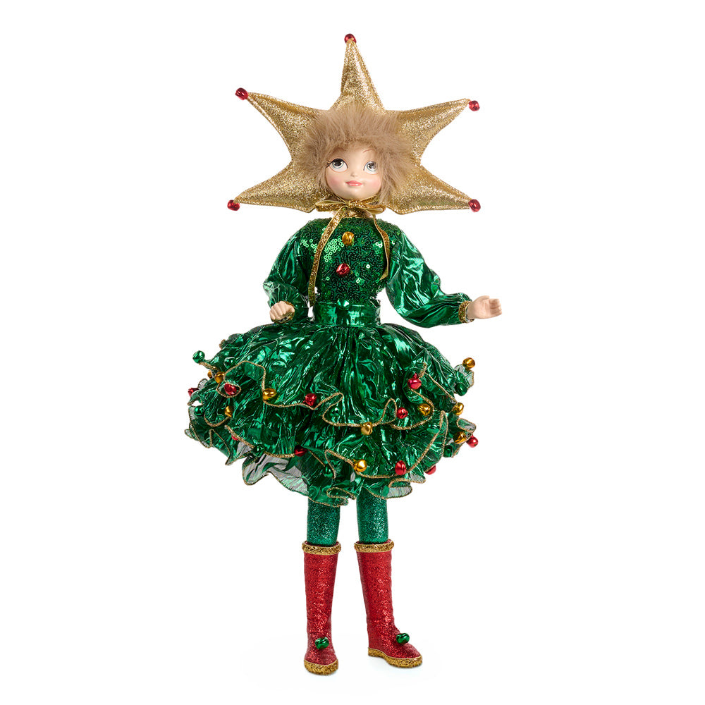 Goodwill M&G Christmas Tabletop Figure - Santa Christmas Tree Elf Doll - 48cm