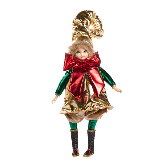 Goodwill M&G Weihnachtsfigur - Santa Bell Baby Elf Puppe - 45 cm