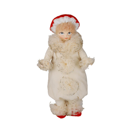 Goodwill M&G Kerstbeeld - Snow White Mushroom Girl Doll - 42cm