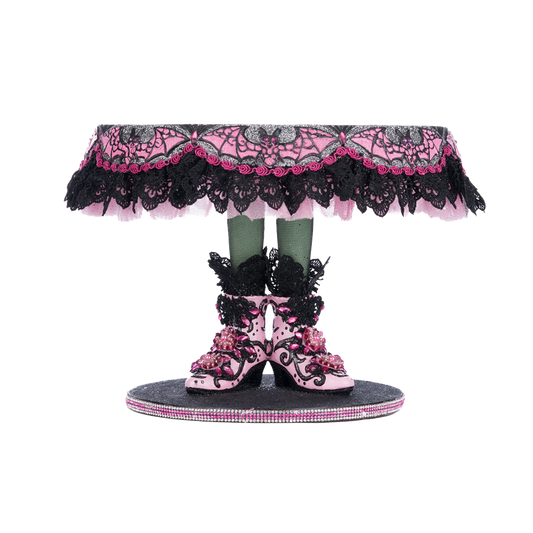 Katherine's Collection Halloween - Pink Panic Possession - Witch Boots Cake Plate Stand - 32cm