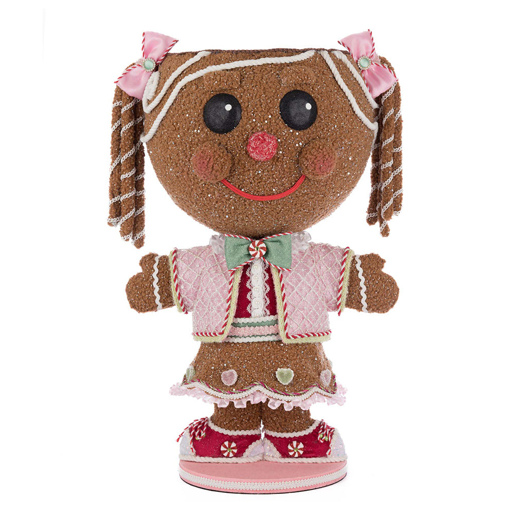 Katherine's Collection Christmas - Sweet Delights - Stick E. Sweet Gingerbread Girl Candy Container - 60 cm