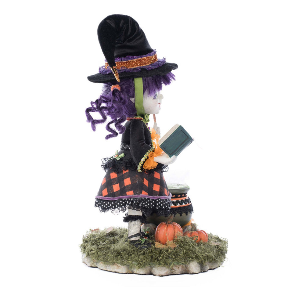 Katherine's Collection Halloween - Ghoulish Gathering - Poppy Broomson Witch - 29cm