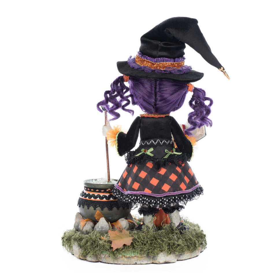 Katherine's Collection Halloween - Ghoulish Gathering - Poppy Broomson Witch - 29cm