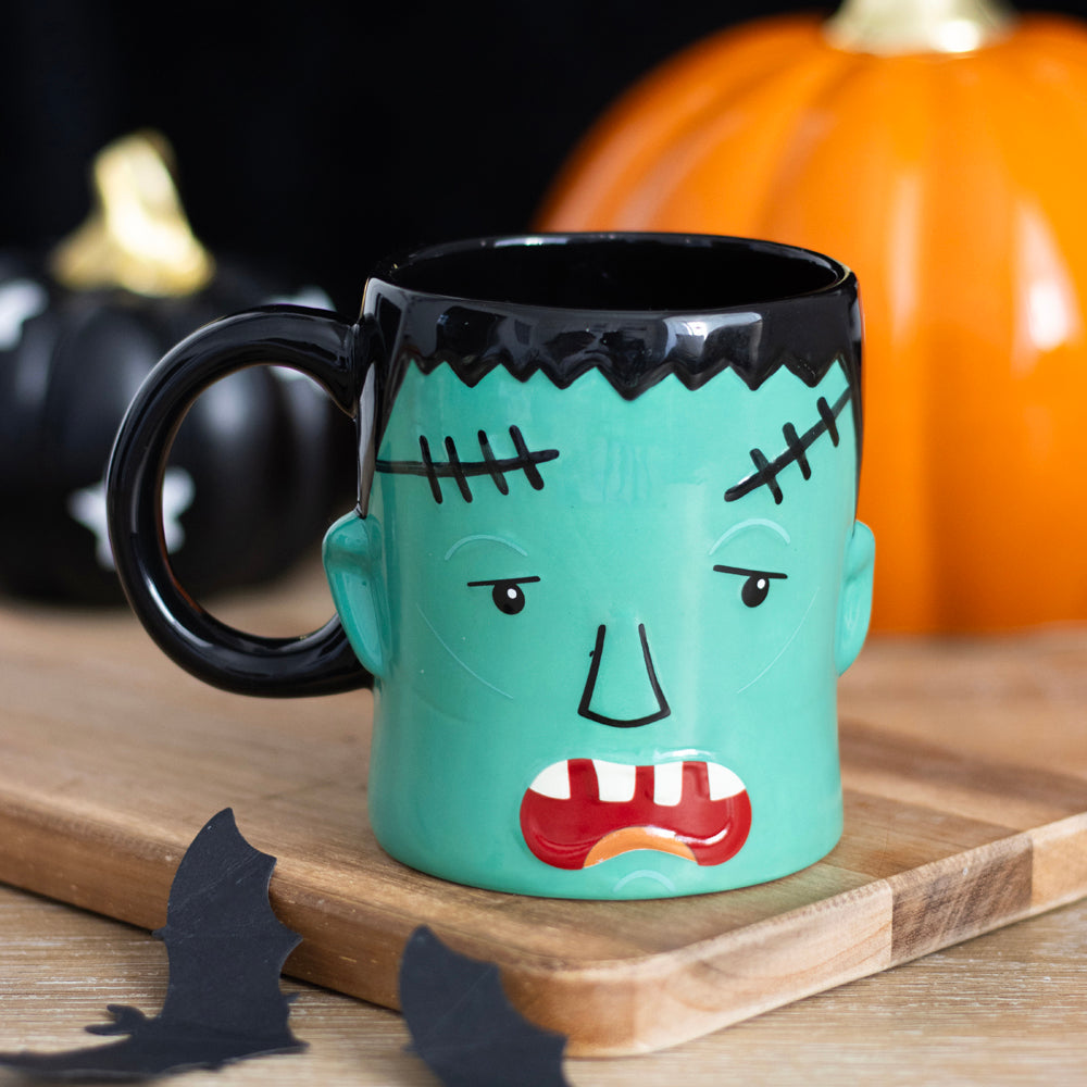 Viv! Christmas Halloween Mug - Frankenstein Monster Head - Ceramic