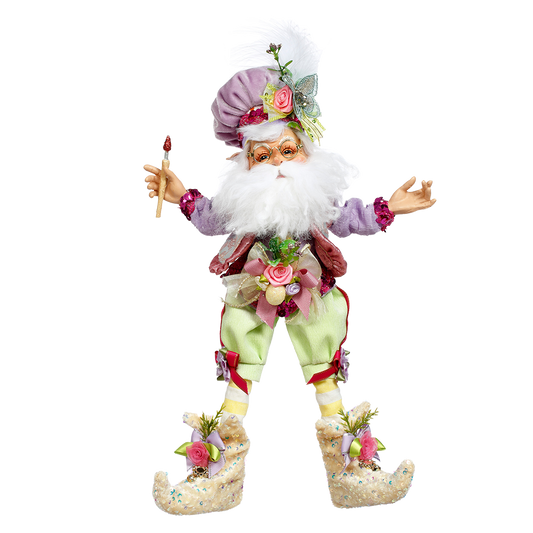 Mark Roberts Easter Decoration - Small Egg Painter Elf - purple yellow - 34cm