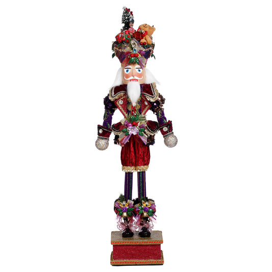 Mark Roberts Weihnachtsfigur - Small Toytime Nutcracker - Lila Rot - 56 cm