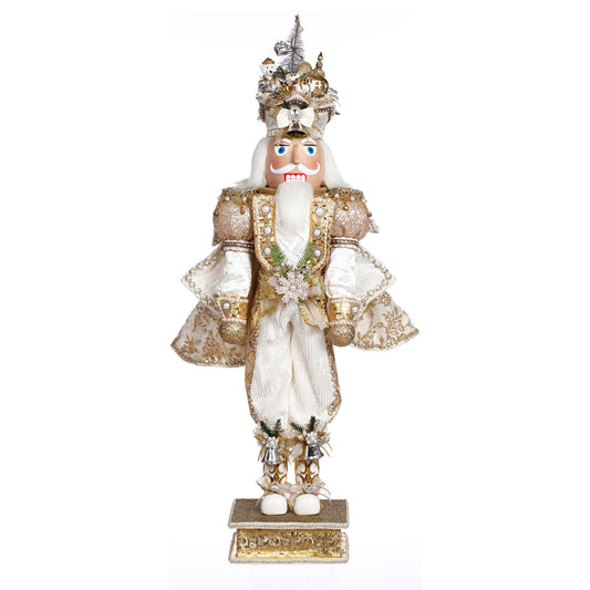 Mark Roberts Kerstbeeld - Medium Merry Xmas Nutcracker - goud - 81cm