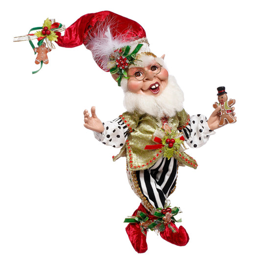 Mark Roberts Kerstbeeld - Small Gingerbread Cookie Elf Doll - 33cm