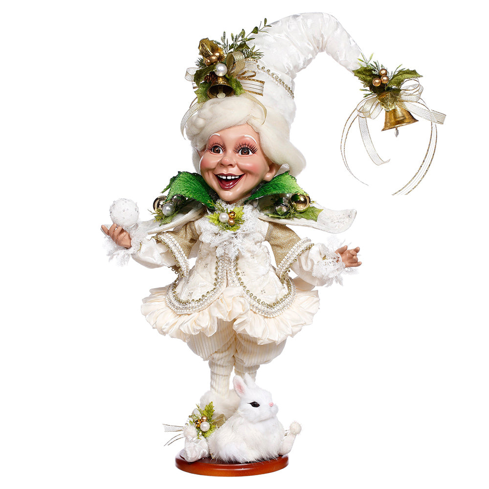 Mark Roberts Kerstbeeld - Snow Belle Elf on Base - 56cm