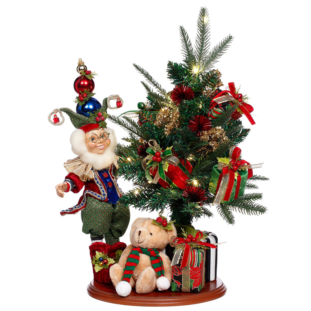 Mark Roberts Kerstbeeld - Decorating Tree Elf Scene w/ LED - 51cm
