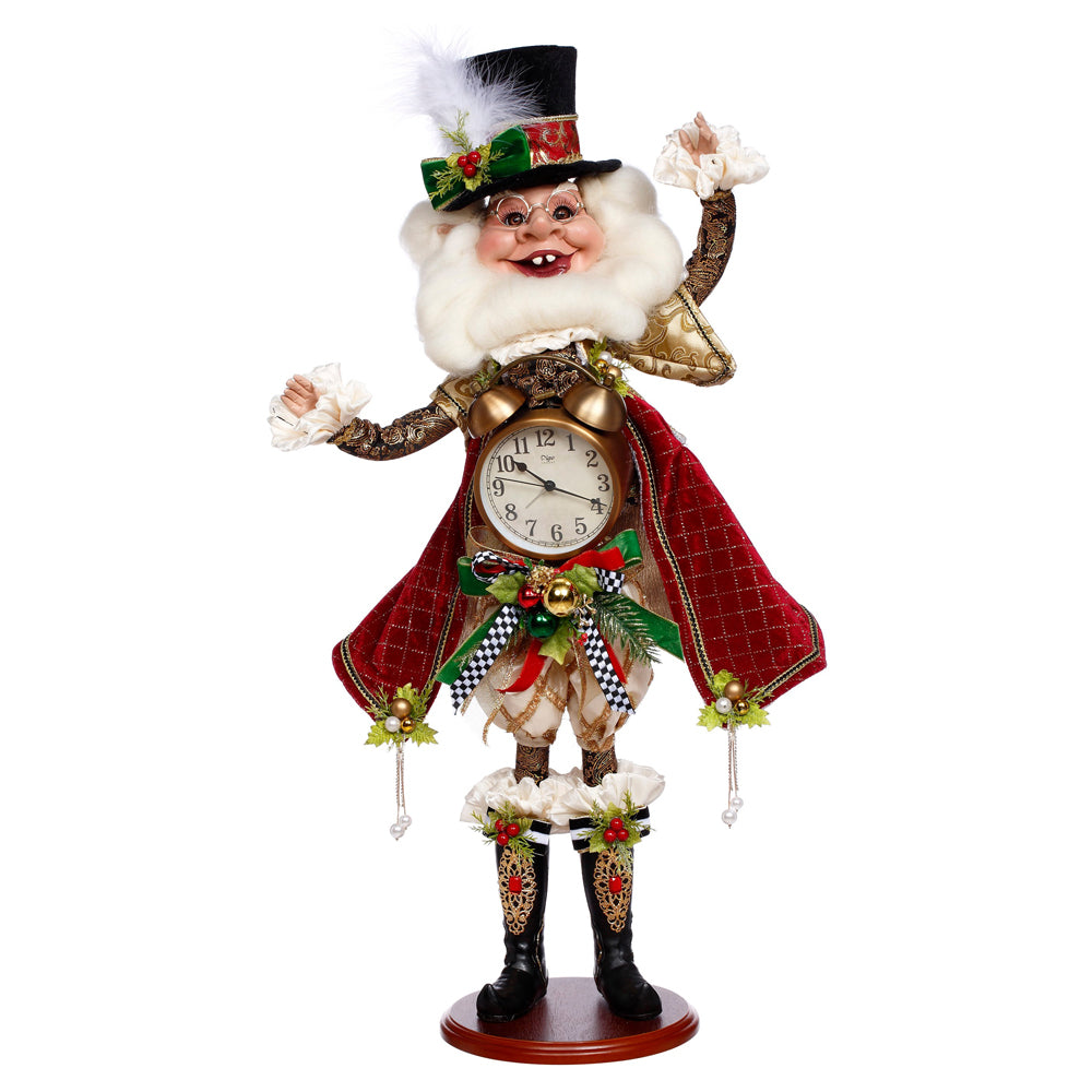 Mark Roberts Weihnachtsfigur - Medium Xmas Clock Elf Doll - 80 cm