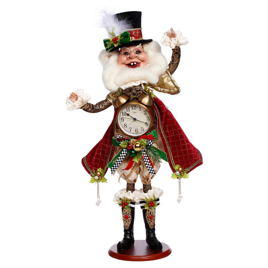 Mark Roberts Weihnachtsfigur - Medium Xmas Clock Elf Doll - 80 cm