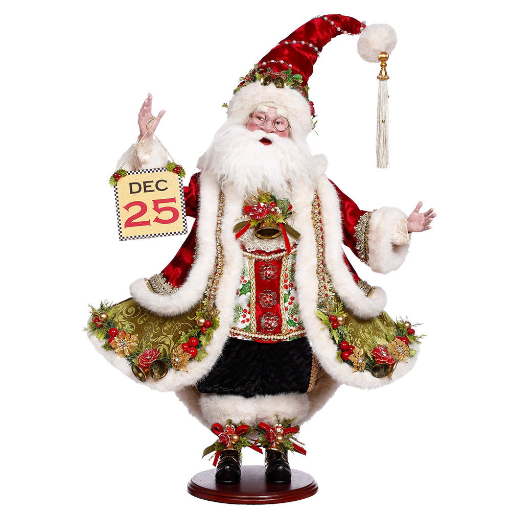 Mark Roberts Kerstbeeld - December 25 Santa Doll - 64cm