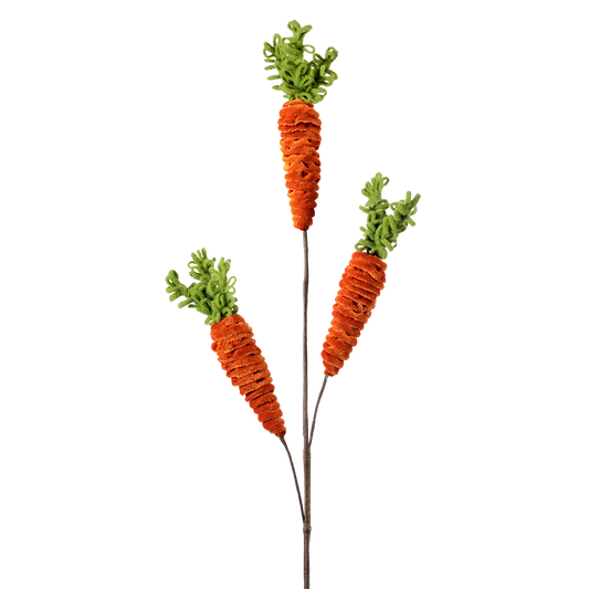 Viv! Christmas Paasdecoratie - Paastak met Fluwelen Wortels - pasen - 76cm