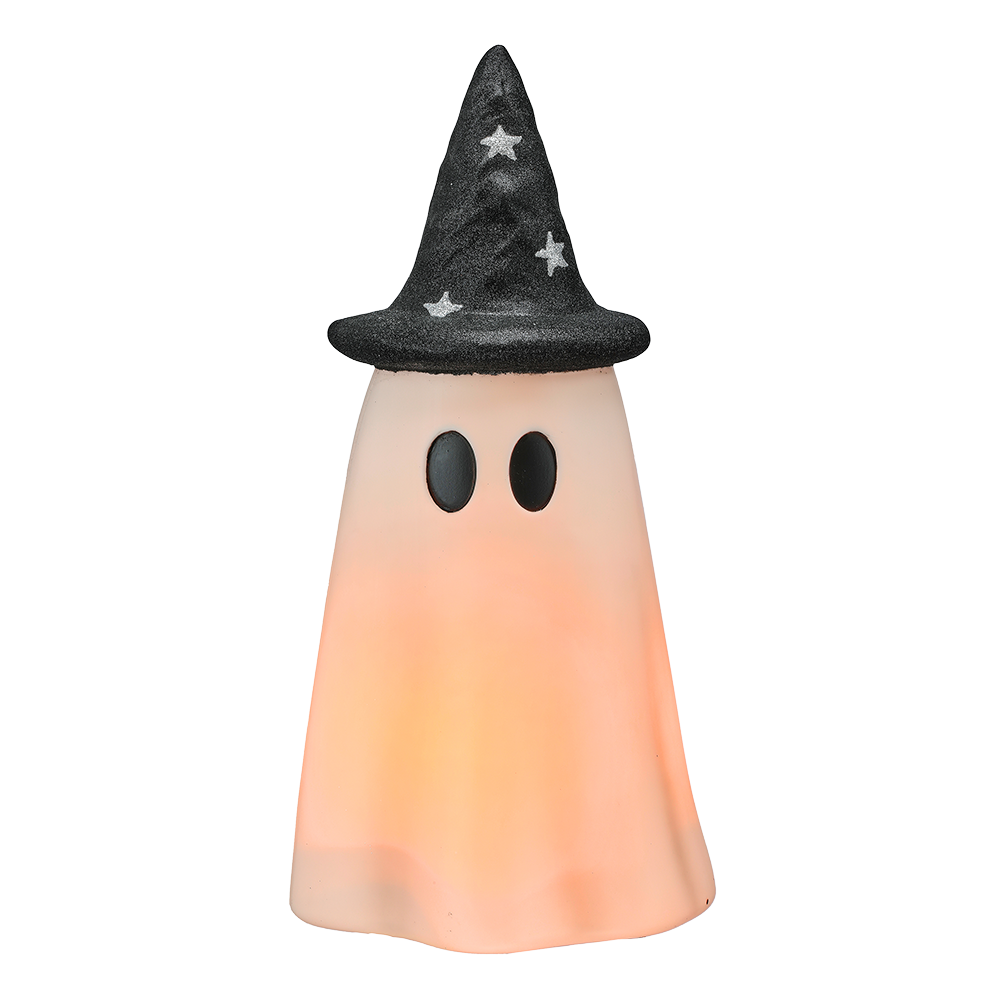 Viv! Christmas Halloween Decoratie Beeld - Spook incl. LED Verlichting - geschikt voor buiten - 51 cm