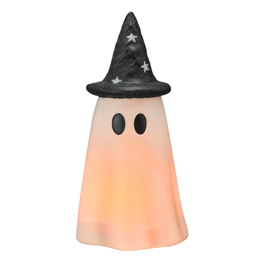 Viv! Christmas Halloween Decoratie Beeld - Spook incl. LED Verlichting - geschikt voor buiten - 51 cm