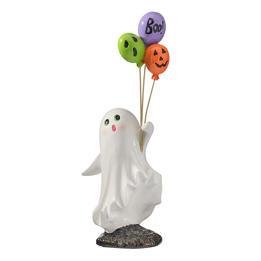 Viv! Christmas Halloween Decor - Ghost with Balloons - 30cm