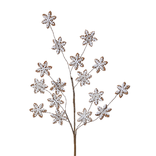 Viv! Christmas Kersttak - Gingerbread Sneeuwvlok - bruin wit - 81cm