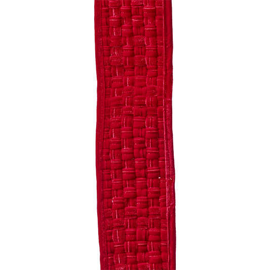 Viv! Christmas Wired Ribbon - Braided Velvet - Red - 12.7 cm x 2.7 m