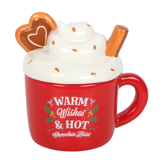 Viv! Christmas Kerst Geurbrander - Warme Chocolademelk Mok - Olie & Wax Melt Brander