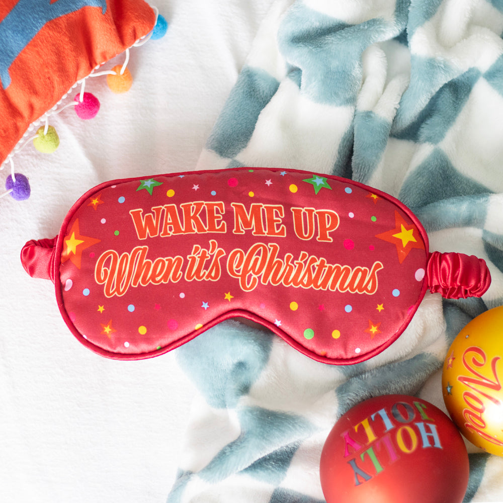 Viv! Christmas Sleep Mask - Wake Me Up When It's Christmas - Satin