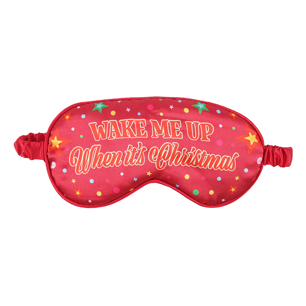 Viv! Christmas Sleep Mask - Wake Me Up When It's Christmas - Satin