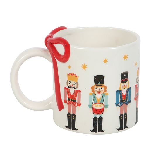 Viv! Christmas Mug - Nutcracker Mug with Bow - Ceramic
