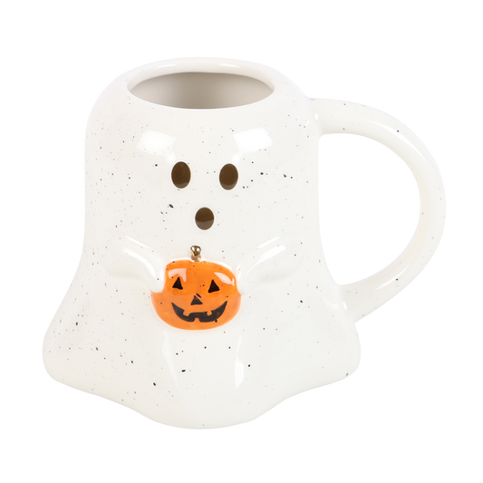 Viv! Christmas Halloween Mok - Spook met Pompoen - keramiek