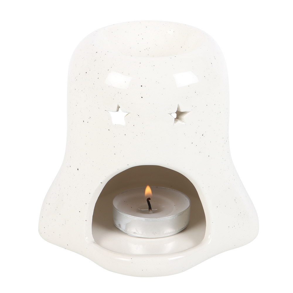 Viv! Christmas Halloween Oil Burner - Ghost with Pumpkin - Oil & Wax Melt Burner
