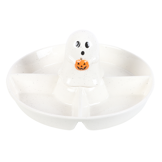 Viv! Christmas Halloween Servies - Spook Chips & Dip Snack Schaal - keramiek