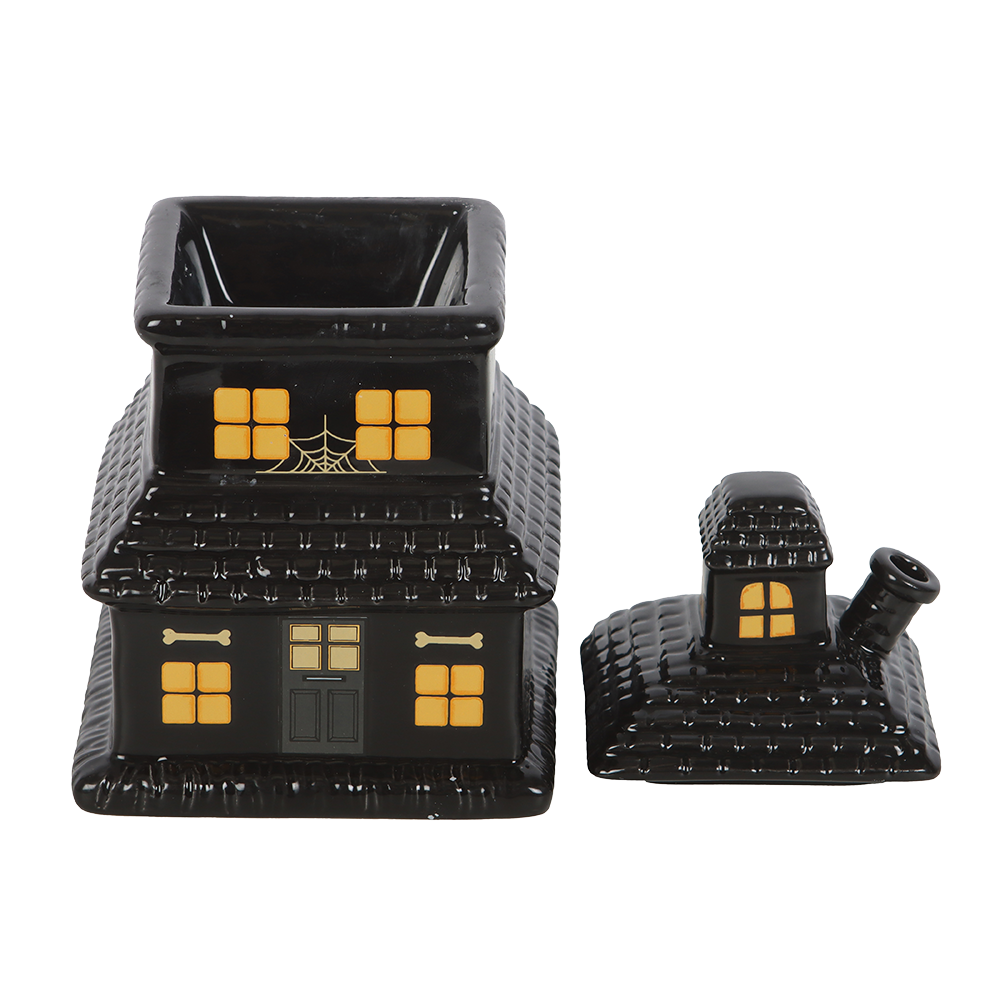 Viv! Christmas Halloween Geurbrander - Zwarte Haunted House - Olie & Wax Melt Brander