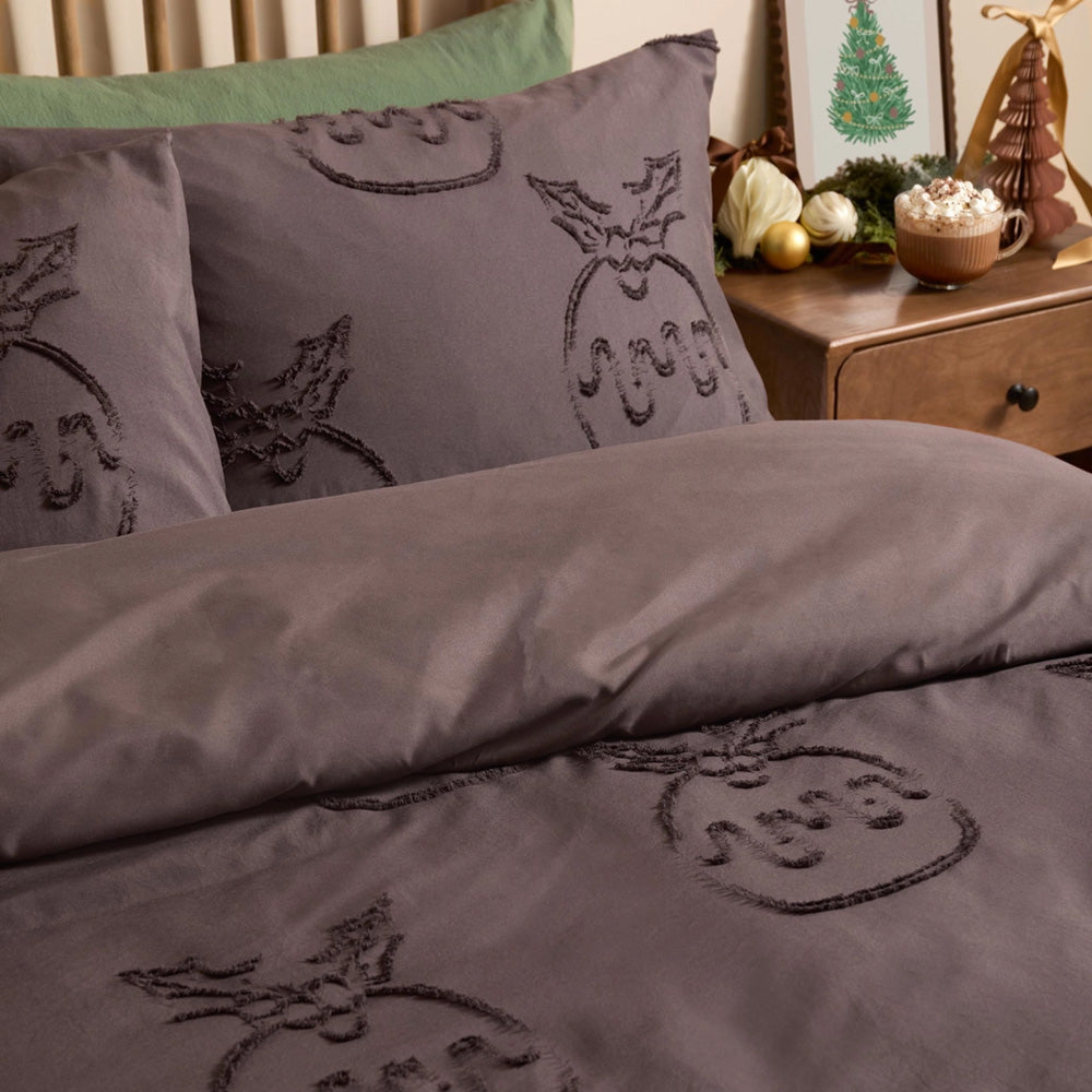 Viv! Christmas Kerst Dekbedovertrek - Getufte Kerstpudding - Soft Touch | Levering ± 2 weken