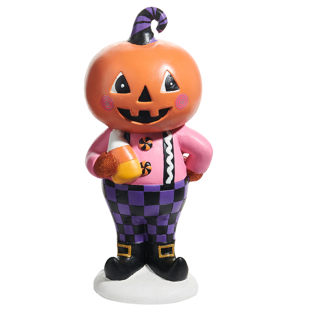 Viv! Christmas Halloween Tabletop Figurine - Pumpkin Man - 36 cm