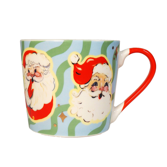 Eleanor Bowmer Christmas Mug - Retro Santa Mug