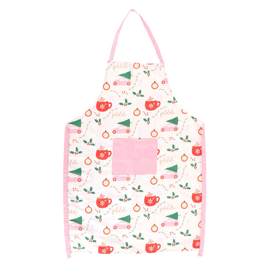 Viv! Christmas Kerst Keukenschort - Sugarplum Print - kerstschort volwassene - katoen