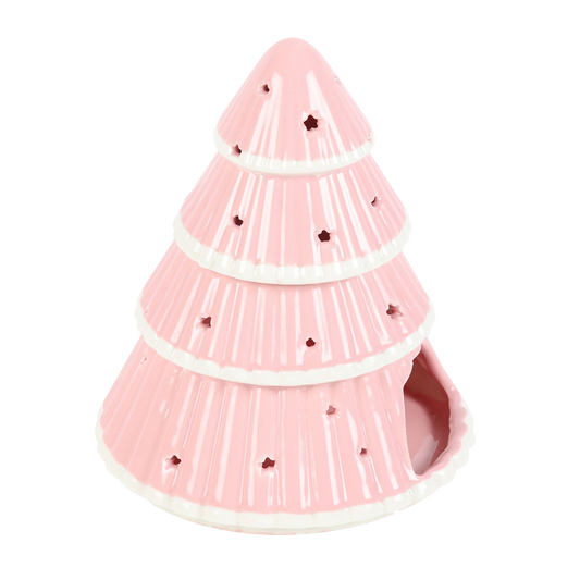 Viv! Christmas Kerst Geurbrander - Roze Kerstboom - Olie & Wax Melt Brander
