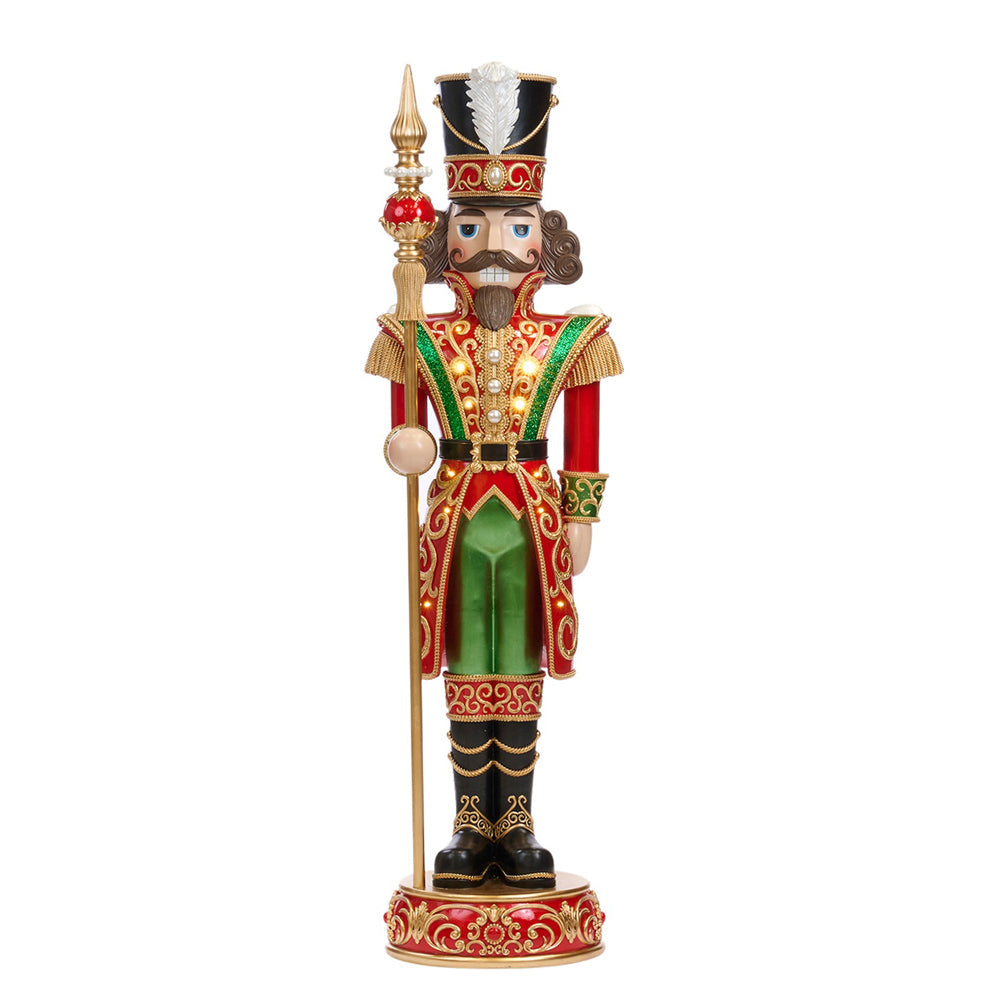 Goodwill M&G Kerstbeeld - XXL LED Notenkraker met Staf & Muziek - 183,5cm
