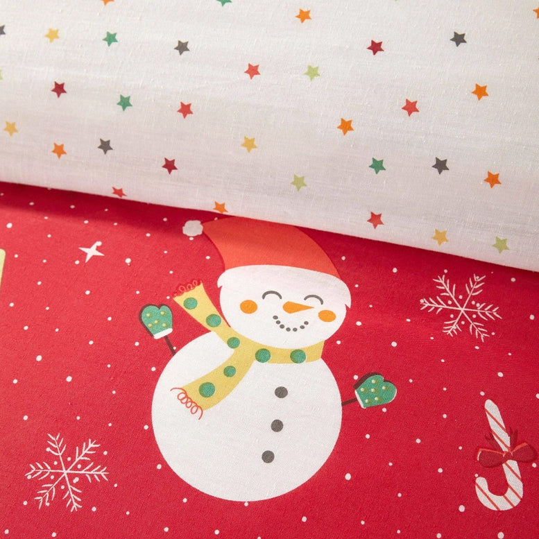 Viv! Christmas Kerst Dekbedovertrek - Santa's Favourite Elf - Reversible