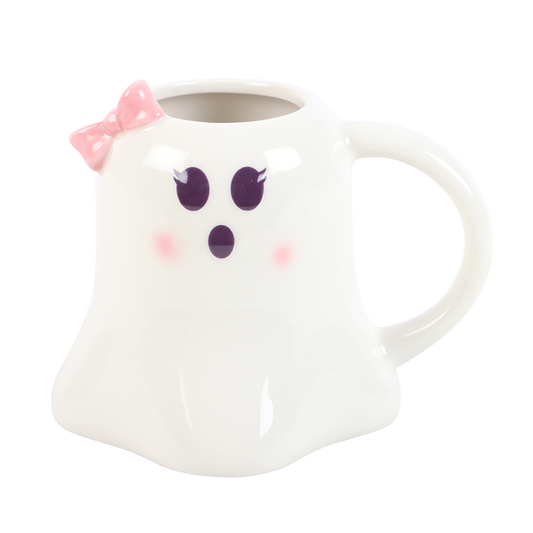 Viv! Christmas Halloween Mok - Mrs. Boo Spook met Strik - keramiek