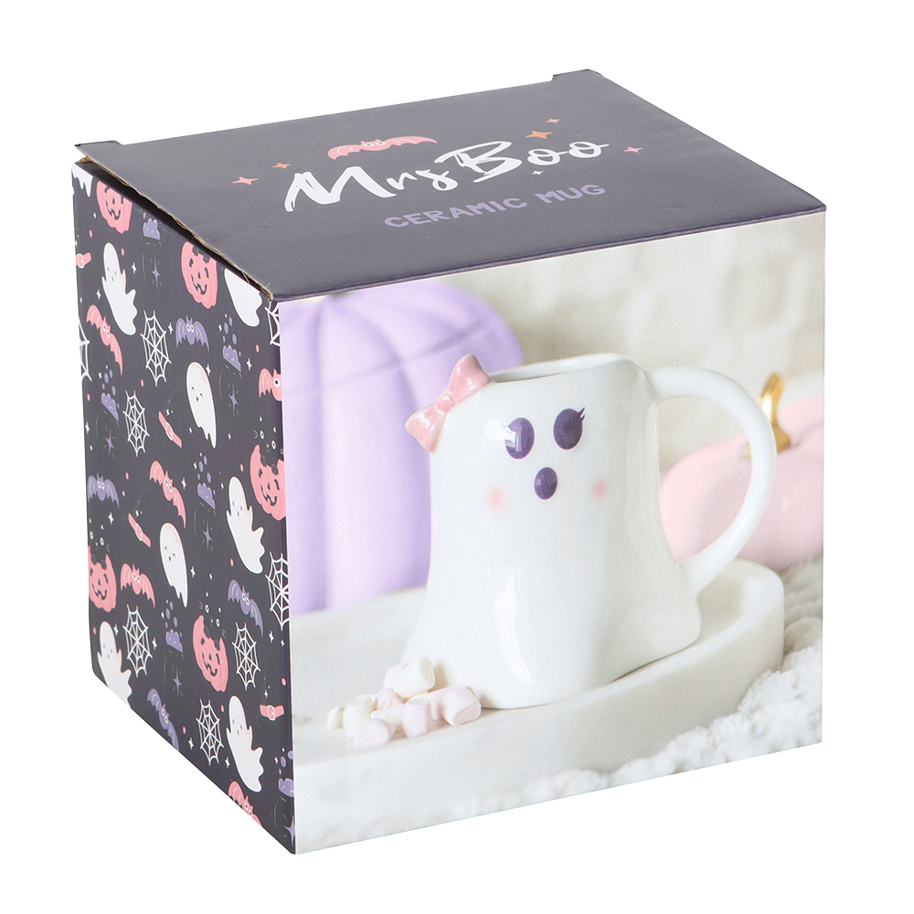 Viv! Christmas Halloween Mok - Mrs. Boo Spook met Strik - keramiek