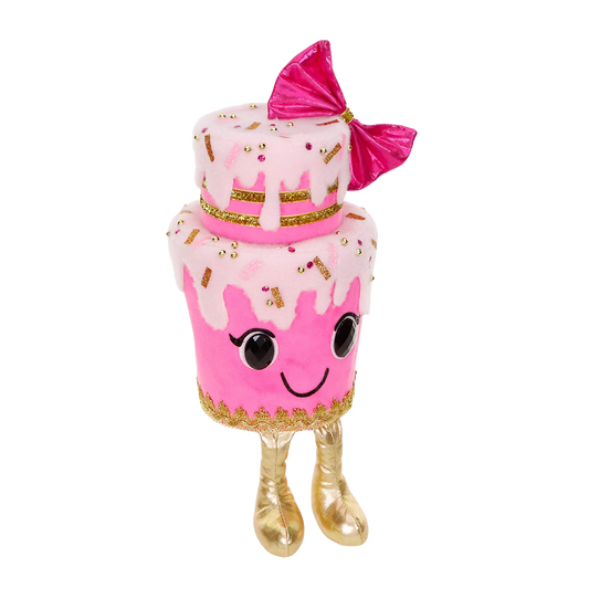 Goodwill M&G Weihnachtsfigur / Weihnachtsbaum-Deko - Miss Trendy Candy Torte - Rosa - 38 cm