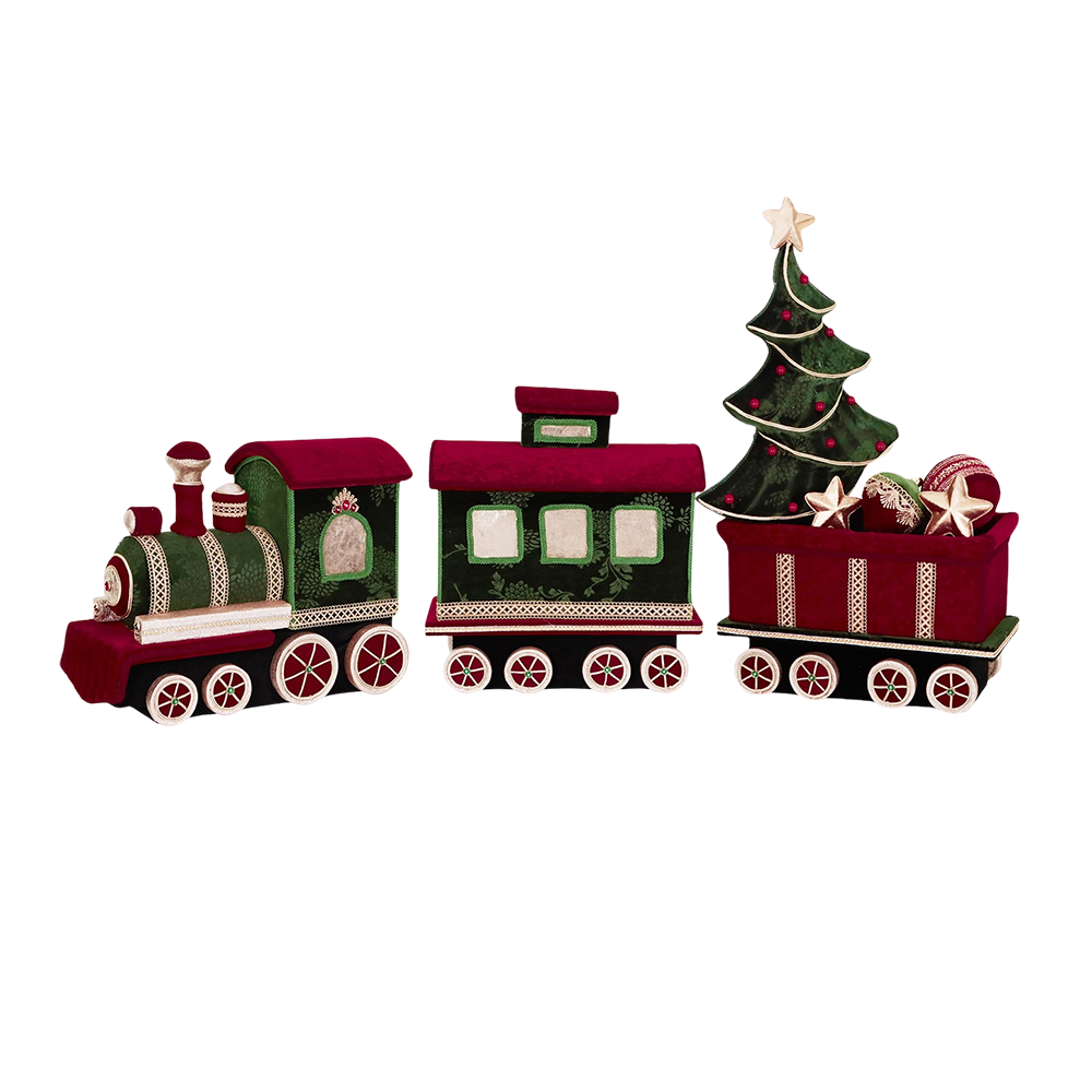 Goodwill M&G Christmas Display - XL Train - Red Green - 141 cm