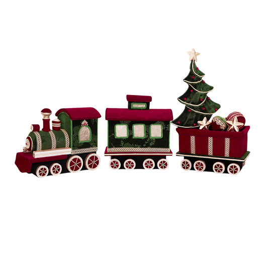 Goodwill M&G Christmas Display - XL Train - Red Green - 141 cm