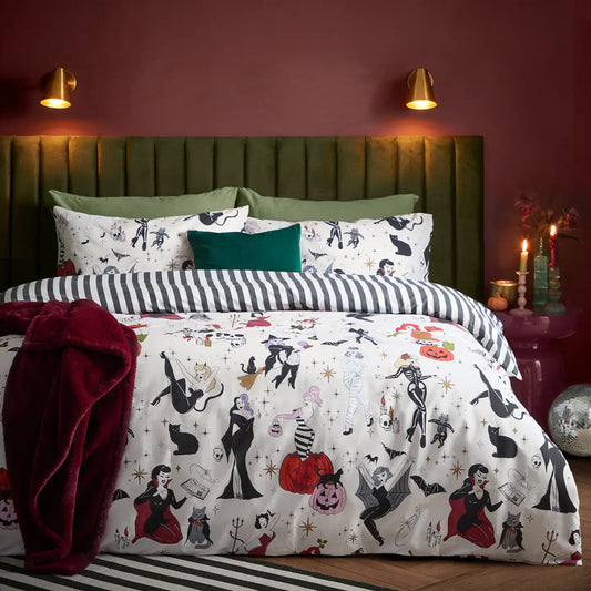 Viv! Christmas Halloween Dekbedovertrek - Trick or Treat - Reversible