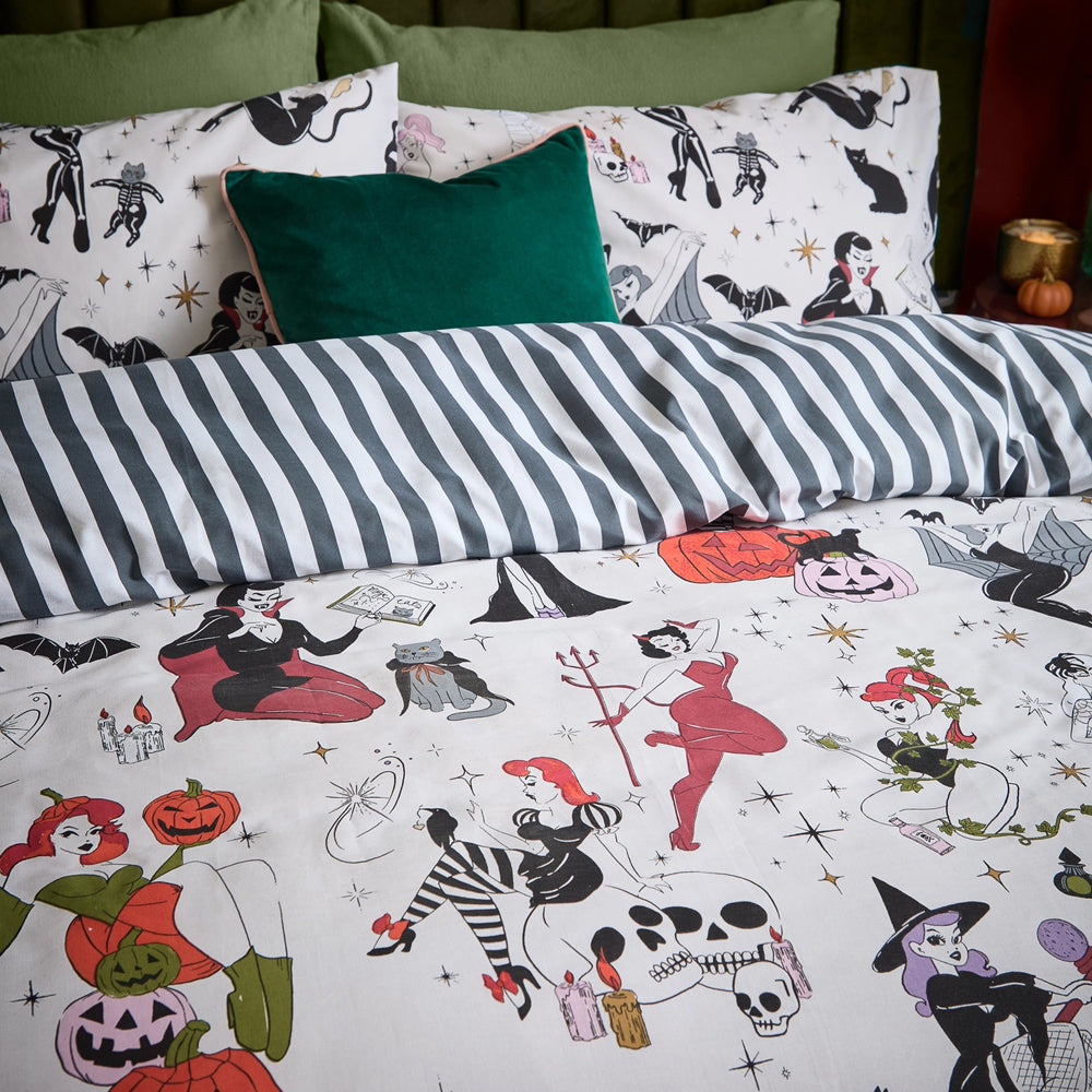 Viv! Christmas Halloween Dekbedovertrek - Trick or Treat - Reversible
