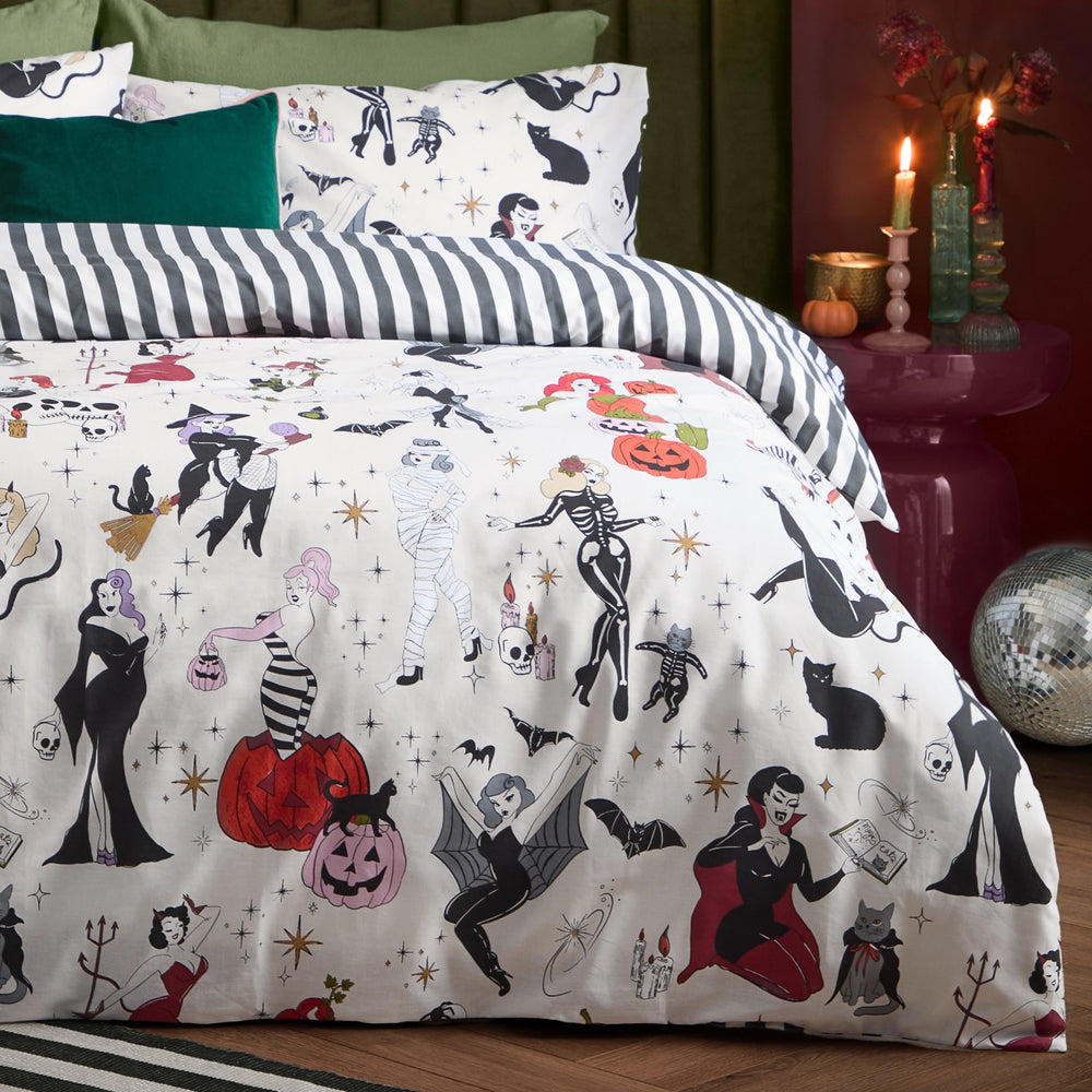 Viv! Christmas Halloween Dekbedovertrek - Trick or Treat - Reversible