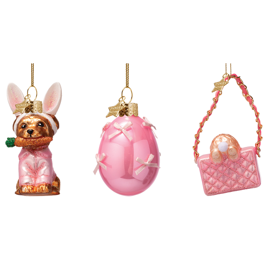 Vondels Paasdecoratie Hanger - Bunny Makeover - set van 3 - pasen